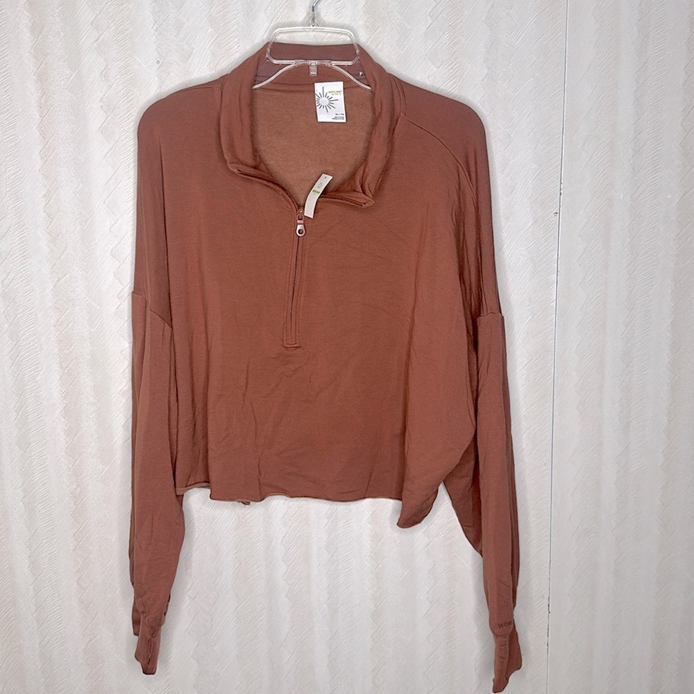 🆕 OFFLINE By Aerie OTT Fleece Quarter Zip Sweatshirt size XL - Picture 7 of 10